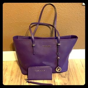 Michael Kors purple purse